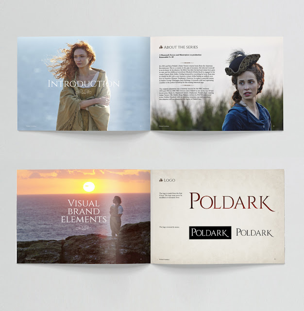Poldark Brand Guide, style guide, LCDesign, ITVS GE, Eleanor Tomlinson, Heida Reed